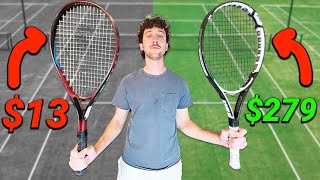 CHEAPEST vs. MOST EXPENSIVE Tennis Racquet (Test)