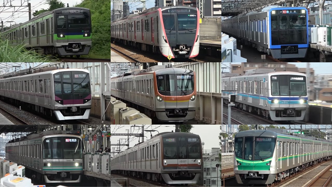【優等種別で駆け抜ける！】地上を疾走する東京の地下鉄車両　速度付き高速通過集