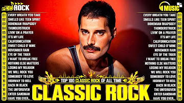 Top 500 Classic Rock Songs 70s 80s 90s ⚡ Queen, Guns N