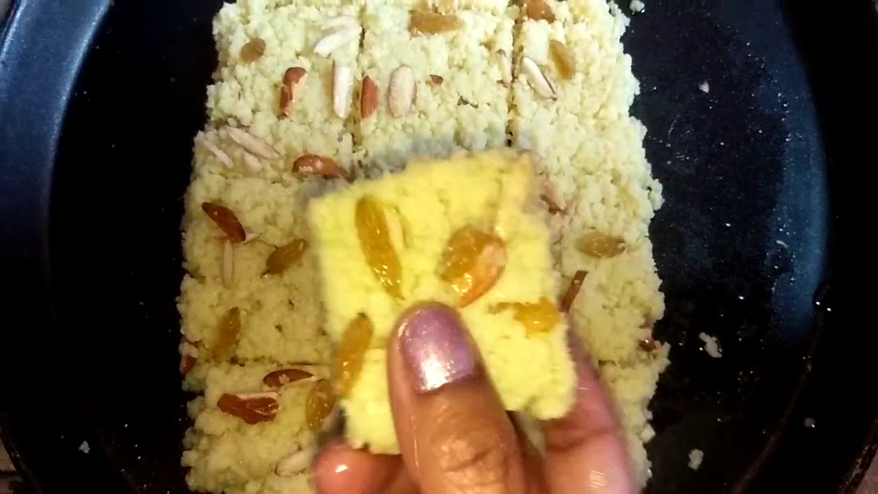 Milk powder barfi sweets in microwave YouTube