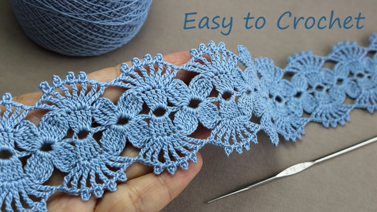 Easy to Crochet Lace Tape Ribbon pattern design