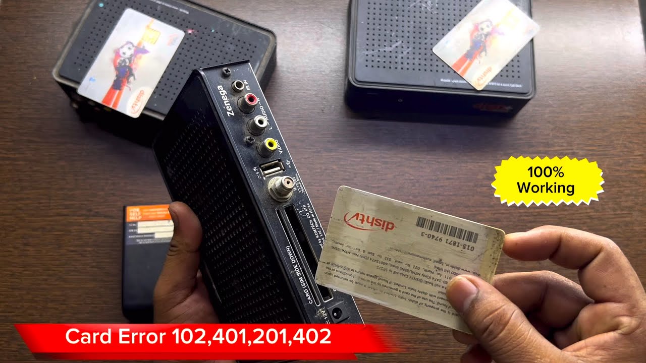 Dish Tv Viewing Card Error 👉102,401,201,402 ALL Problems Solved | Dish Tv 402 Viewing Card Foulty