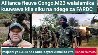 Alliance fleuve Congo,M23 walalamika kuuwawa na ndege za FARDC