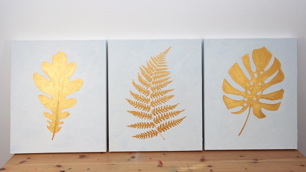 How to create a diy gold leaf triptych – Mont Marte Global