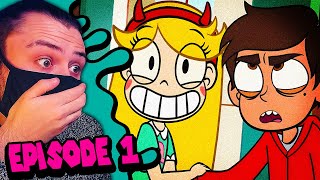 Star Vs The Forces Of Evil S1 EP1  Star comes to Earth / Party with a Pony Blind Reaction