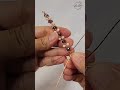 Making sweet, lovely twisted bracelets | wire and beads Jewelry  #shortsvideo #diy #handmade