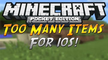 Too Many Items for iOS Mod! - Minecraft Pocket Edition