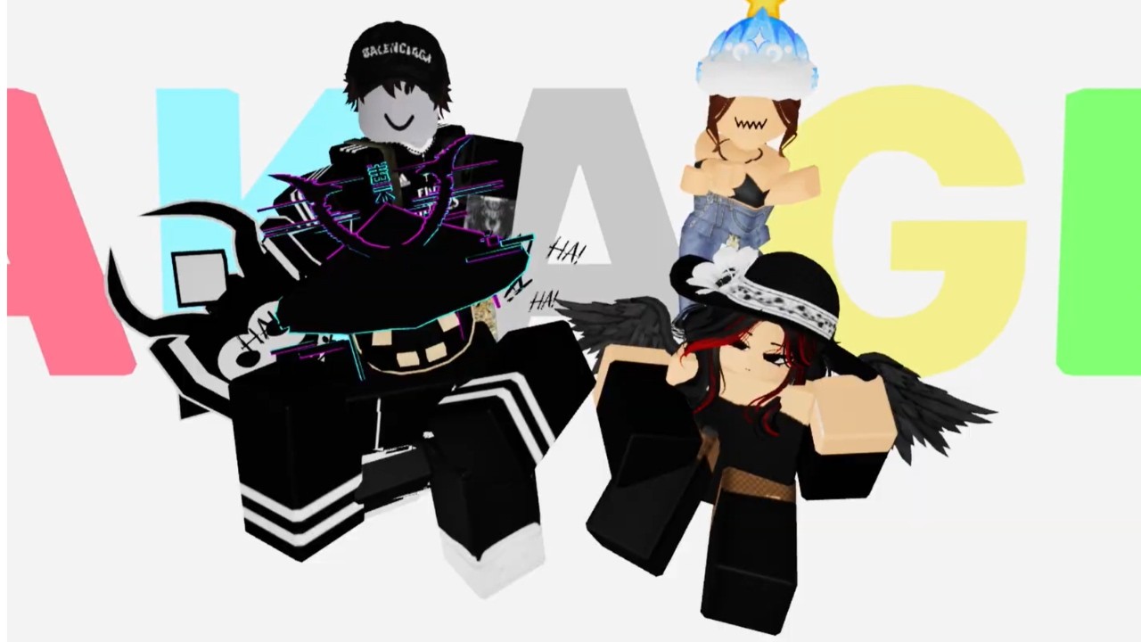 our roblox avatars doing funny stuff