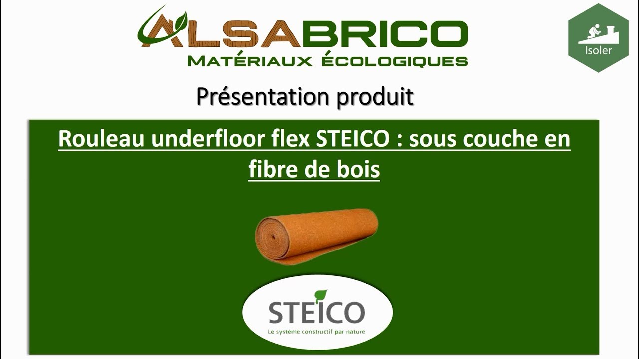 Sous-couche parquet en fibre de bois STEICO UNDERFLOOR