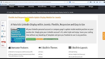 Flexible And Responsive Linkedin Update Display Module for Joomla