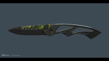 Tactical Folding Knife in Eevee Render Engine