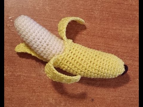 Banana Amigurumi - Tutorial uncinetto - plátano amigurumi - YouTube