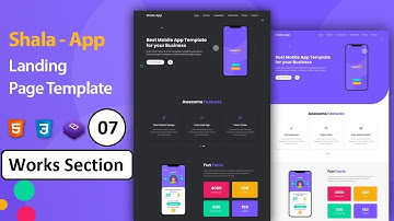Complete Responsive App Landing Page Website | Using Html  Css And Bootstrap | By Sekhsadi Academy