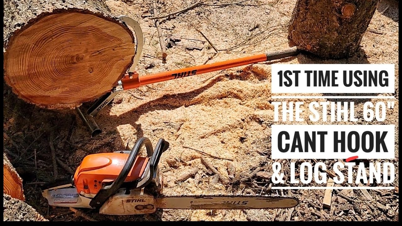 1st Time Using the Stihl 60 Inch Cant Hook & Log Stand YouTube