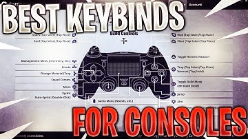 BEST Keybinds on PS4 and XBOX ONE ( Best Binding for Console ) Fortnite BR