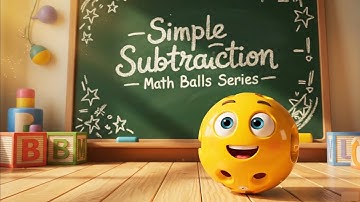 Simple Subtraction for Kids | Learn 1-1, 2-1, 3-2 | TianToon Kids: Math Balls