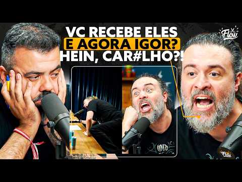 HE EVEN GOT UP ON THE TABLE: Nando Moura LOSES IT LIVE on Flow and CORNERS IGOR