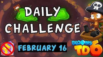 Bloons TD 6 Daily Challenge | The Darkness Shrouds | No Hero No MK No Powers | February 16 2024