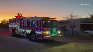 The Waco Fire Department Holiday Cheer Fire Engine is back!