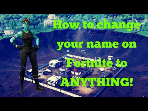 How to change your name on Fortnite to ANYTHING! - YouTube