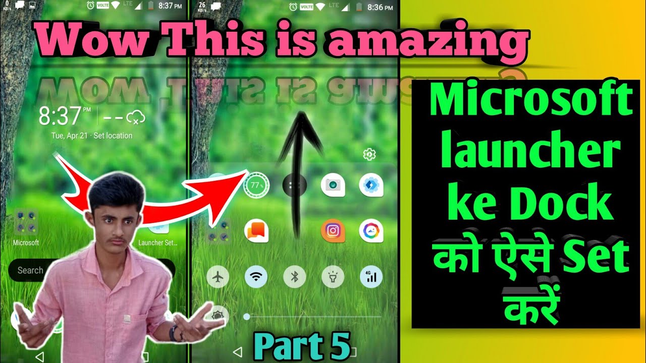 how to set microsoft launcher dock what is microsoft launcher dock