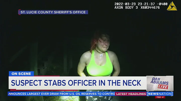 Bodycam Video: Suspect stabs officer in the neck  ...