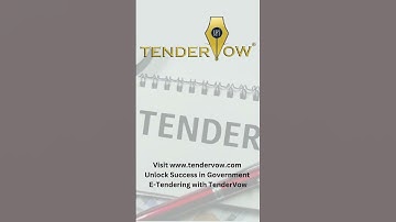 Unlock Success in Government E-Tendering with TenderVow!