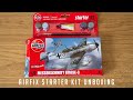 Airfix 172 messerschmitt bf109e3  starter kit unboxing and review