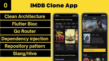 IMDB Clone - Project Setup, Flutter Bloc, Injectable, Go Router