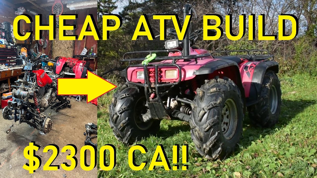 Cheap Honda 300 4X4 mud atv build !! YouTube