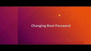 4. Quickstart - Changing root's password