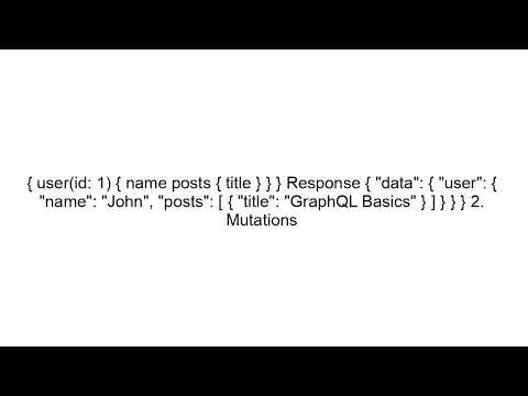 GraphQL Basics Explained Simply