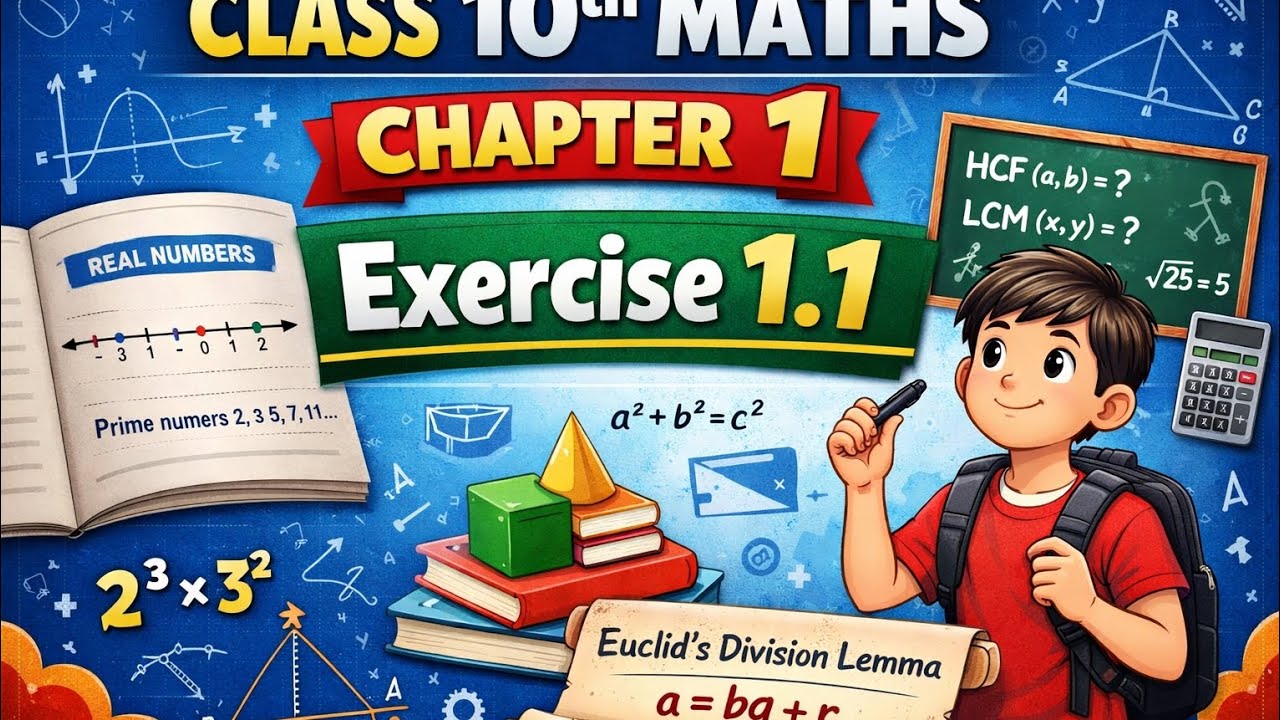 Class 10 Maths Chapter 1 Exercise 1.1 | Real Numbers Ex 1.1 Full Solution Hindi