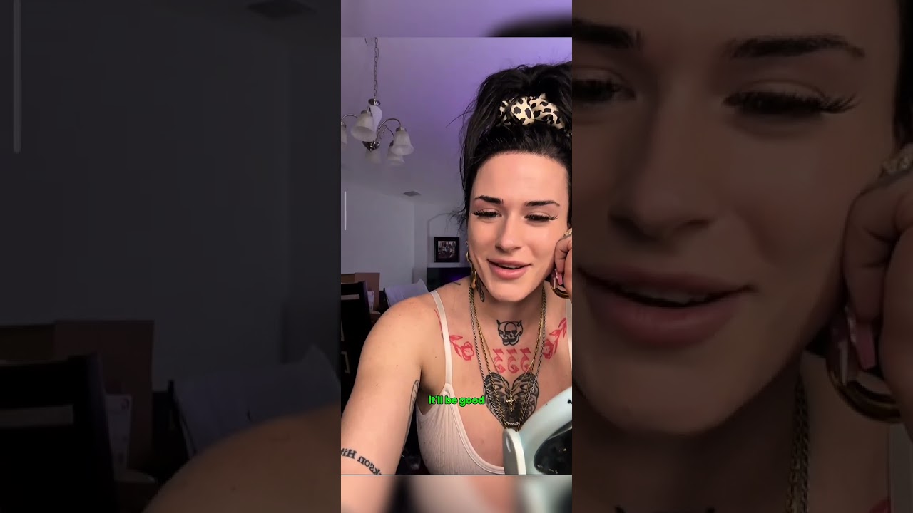 Stunning Girl in White with Nice Tattoos