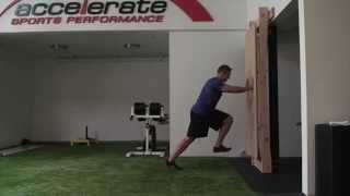 Linear Postural Wall Hold With Marching