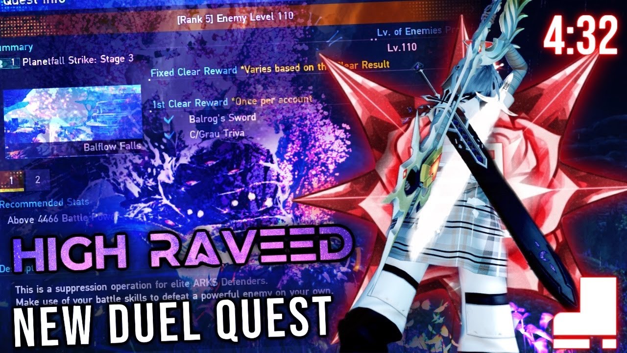 [PSO2:NGS] Planet Fall Strike 3-5 | High Raveed | Bo/Br/A | 4:32 ...