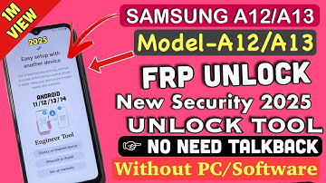 2025 Samsung A12 Frp Bypass New Method Without Pc - Android 11/12 | Talk Back Not Working