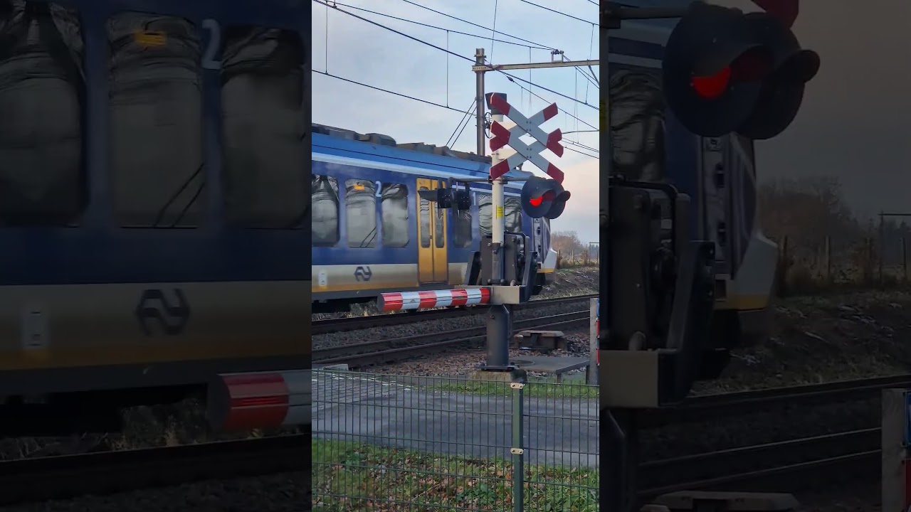 #dutchrailroadcrossing #railwaycrossing #train #spoorovergang #ns #nederlandsespoorwegen