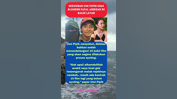 Sesumbar Umi Pipik Usai Blunder Fatal Abidzar di Balik Layar #abidzar #umipipik