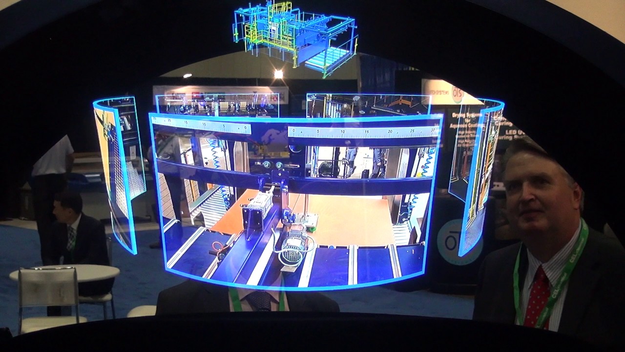 Interactive 3D Hologram Projector featured at SuperCorr Expo Trade Show 