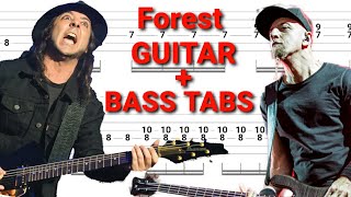 System of a Down - Forest GUITAR + BASS TABS | Tutorial | Lesson