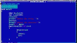 Find position of given character in string in C Programming Tamil