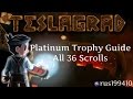 Teslagrad  all 36 scrolls platinum trophy guide ps4  ps3  ps vita rus199410