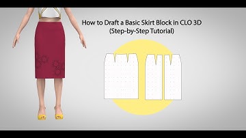 CLO 3D | How to Draft a Basic Skirt Block in CLO 3D (Step-by-Step Tutorial)