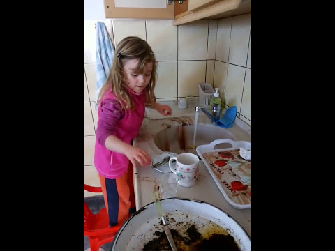 Video: Vajza E Vogël Imiton Mamin E Saj Duke Punuar Nga Shtëpia Dhe është Sinqerisht E Ndezur