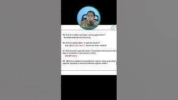 Spring One-liner Interview Questions-12 | #shristitechacademyspring #springinterviewquestions