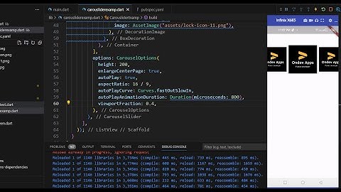 CarouselSlider widget | Flutter | Dart