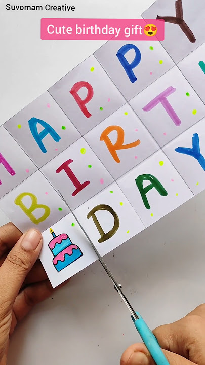 Cute Birthday Card | Special Birthday Card |  Birthday card | #youtubeshorts #shortsfeed #shorts
