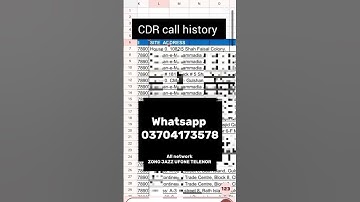 How to check call history of any mobile number in Pakistan | cdr analysis | call detail record #cdr