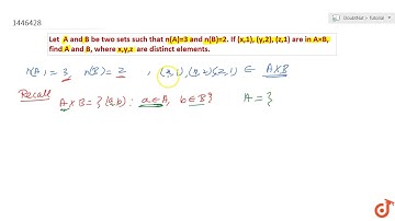 Let  A and B be two sets such    that  ltmath gt  ltmrow gt  ltmi gtn lt/mi gt ltmrow gt ltmo
